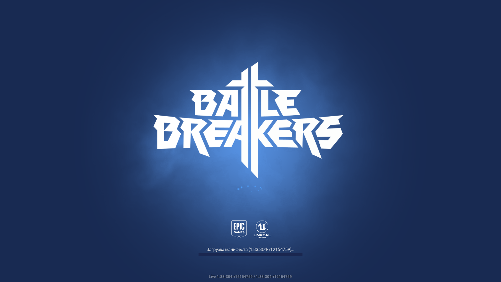 Главный экран закрытой игры Battle Breakers