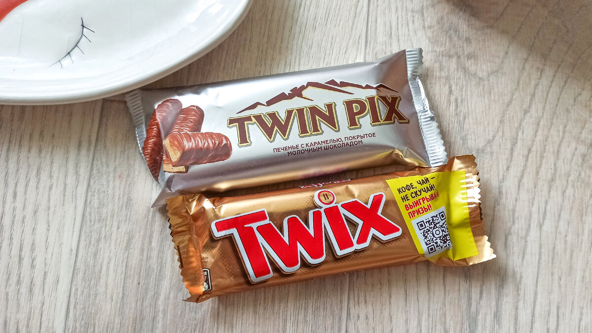 Это печенье не то, чем кажется! Сравнение "Twix" с дешёвой копией "Twin Pix" за 11,5 руб. из магазина низких цен.
