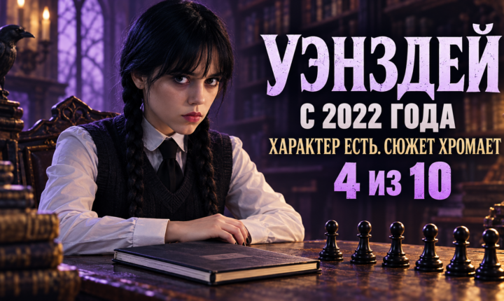 Авторская иллюстрация к рецензии на Уэнздей