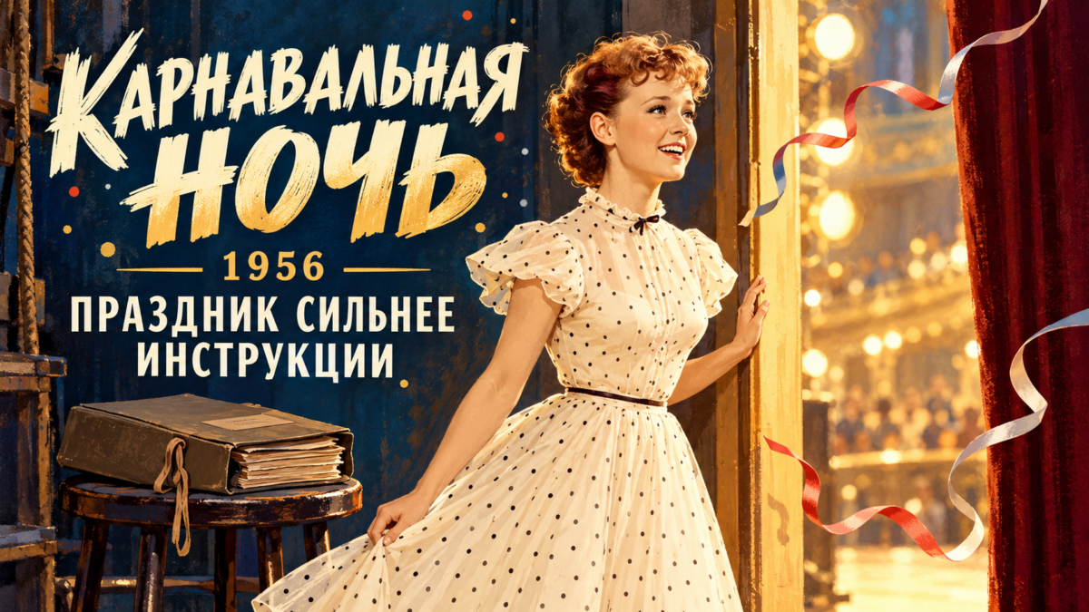 Авторская обложка Карнавальной ночи1956 года