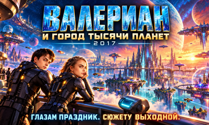 Авторская обложка Валериан и город тысячи планет, 2017 год