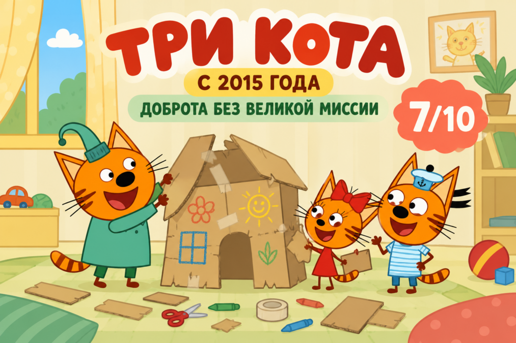 Авторская иллюстрация к рецензии на Три кота